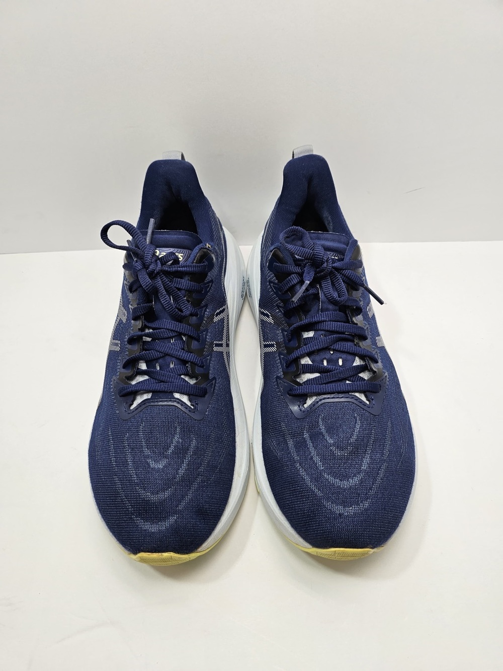 ASICS Men’s Running Shoes Navy Blue Yellow Size 10